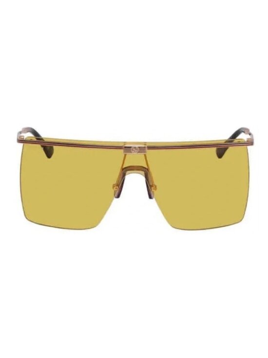 New Authentic GG1096S 003 Sunglasses by Gucci™ Shield, Material: Metal, Rimless. main image 4